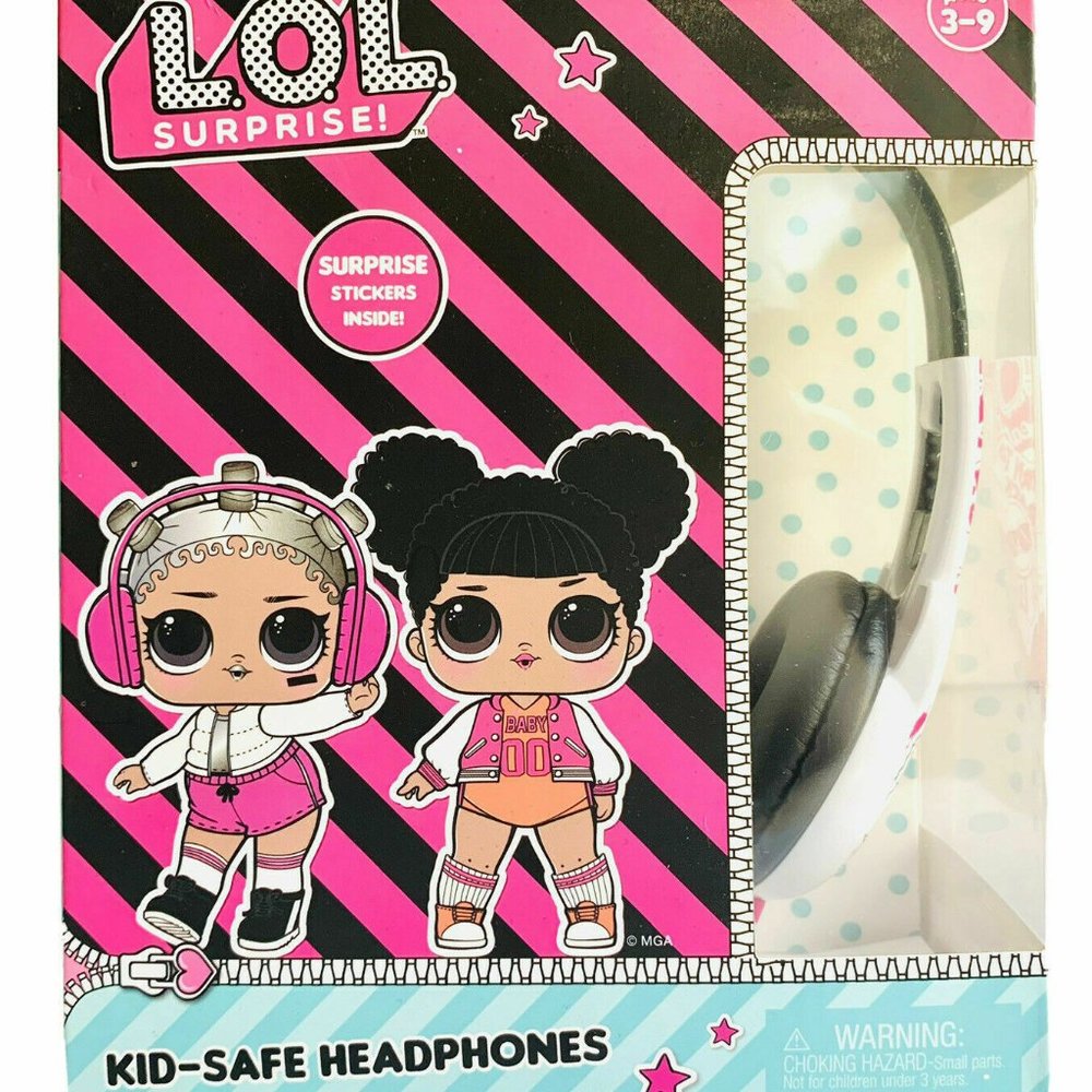 SAKAR LOL Surprise! Kid Safe Headphones Volume Limiting
